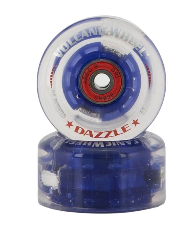 Volcanic Dazzle Hybrid Light Up Roller Skate Wheels