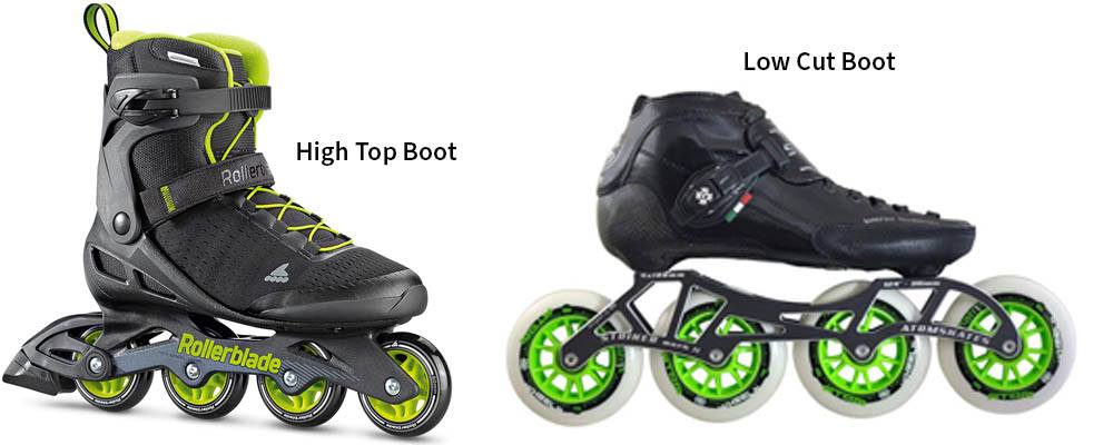 Inline Skate Boot Style: High Top vs Low Cut boots Inline Skate Boot Style: High Top vs Low Cut boots