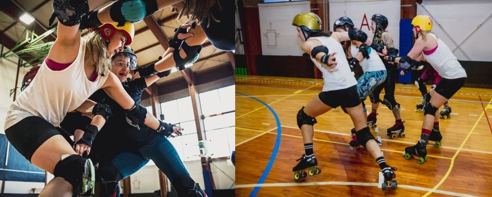 Best Roller Derby Skates - Ladies playing derby.