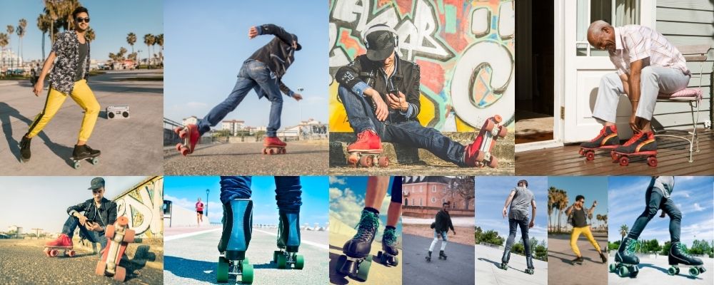 Men Roller Skating