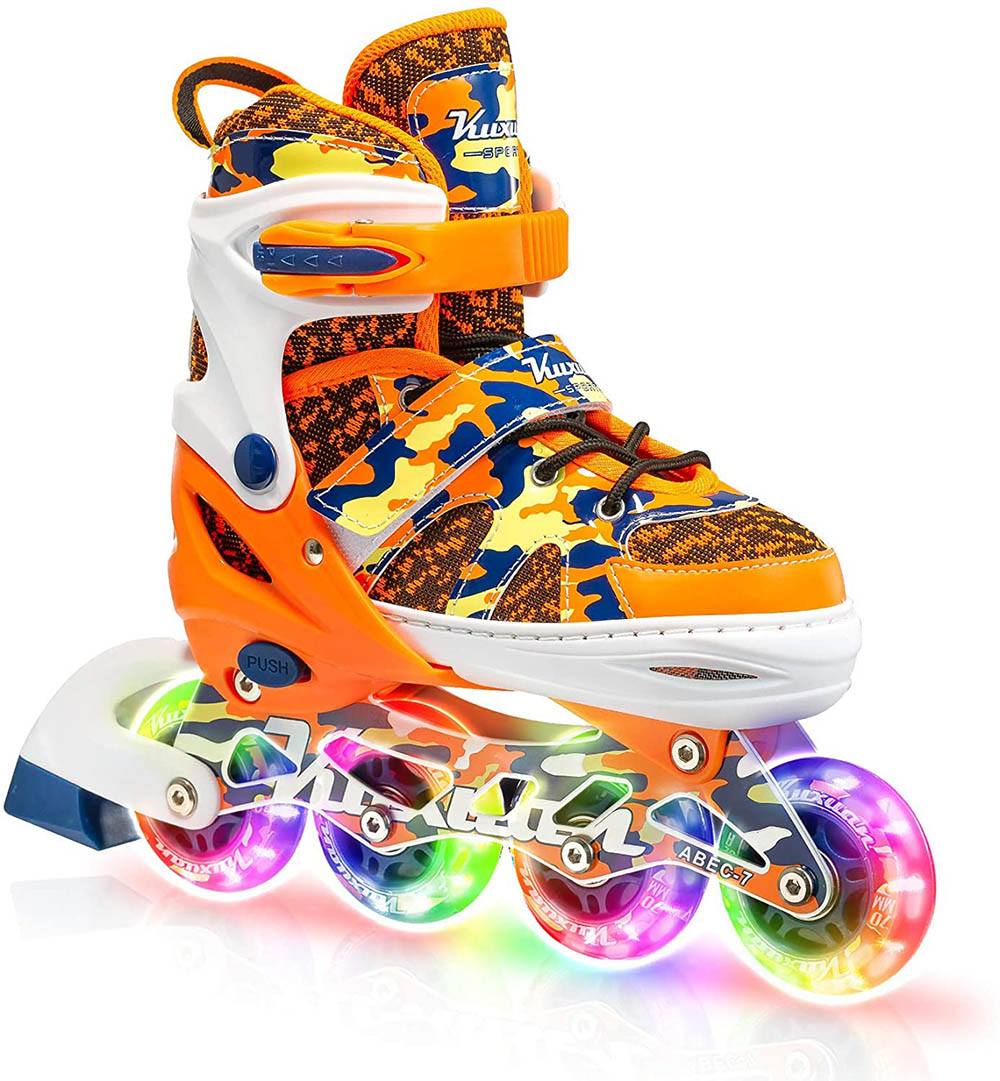 Kuxuan Light Up Kids Roller Blades