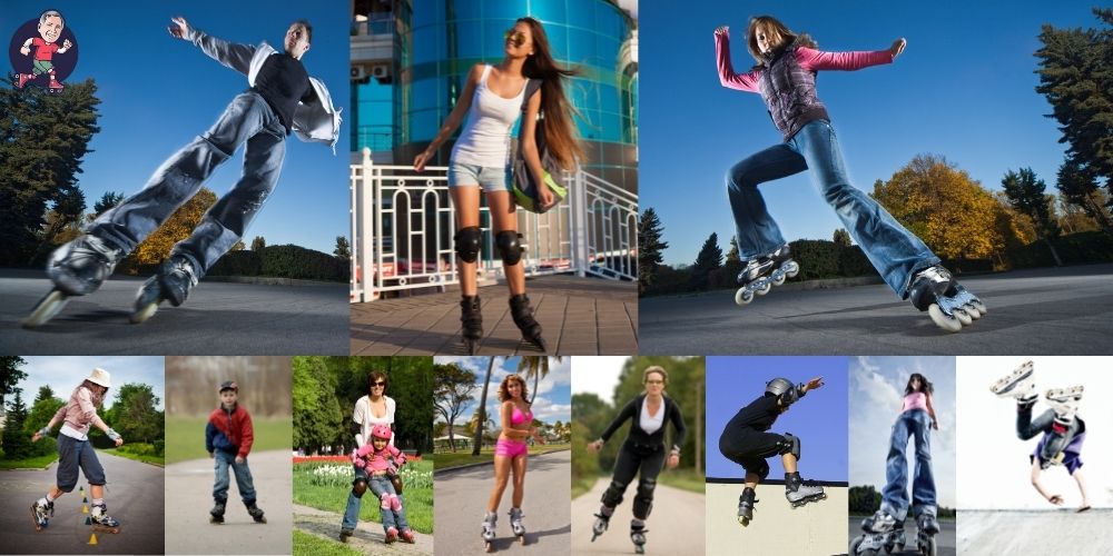 Best Rollerblades for Beginners - People Rollerblading