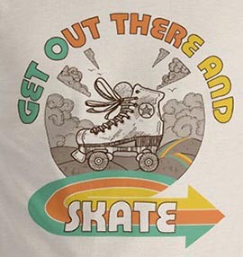 The Roller Skate Dad Retro T-Shirt