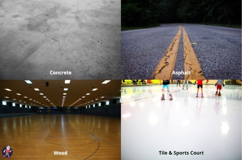 Examples of Roller Skating Surface Types