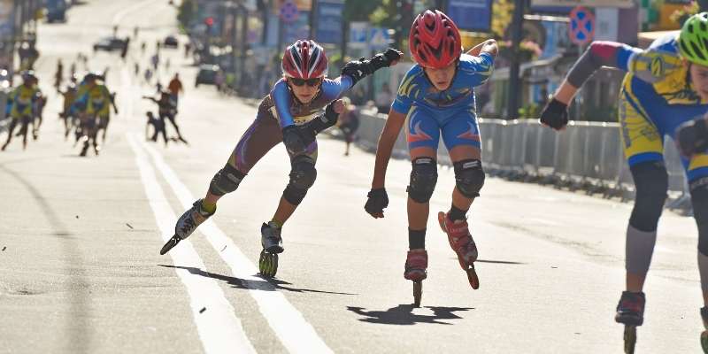 Kids Speed Skating Race