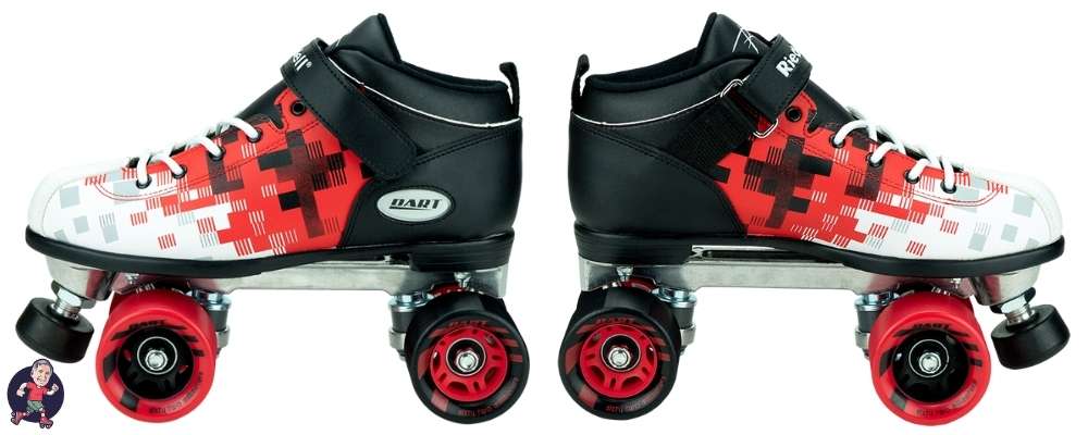 Riedell Dart Pixel Speed Skates: Side Views