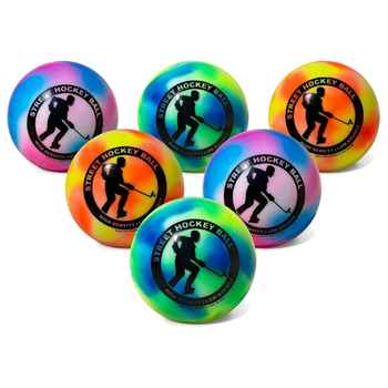 Multicolored Roller Hockey Balls